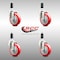 Service Caster 4 Inch 316SS Red Polyurethane Swivel 1 Inch Expanding Stem Caster Set SCC SCC-SS316EX20S414-PPUB-RED-1-4 - alternate 3